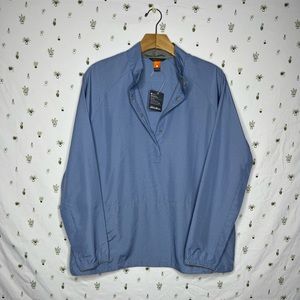 NWT Eddie Bauer Blue Quarter Snap Jacket size Medium